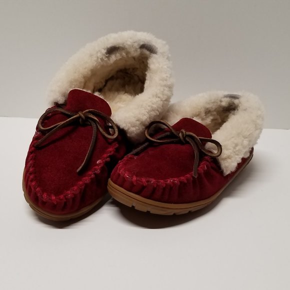 L.L. Bean Wicked Good Dark Red Moccasins - Picture 5 of 12